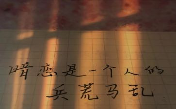 暗恋的小作文5篇