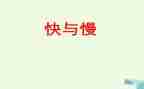 快与慢的演讲稿600字8篇