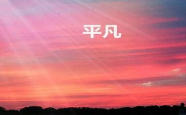 平凡的路的读后感通用6篇
