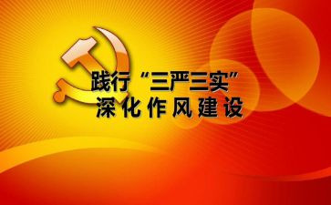 三严三实心得模板7篇