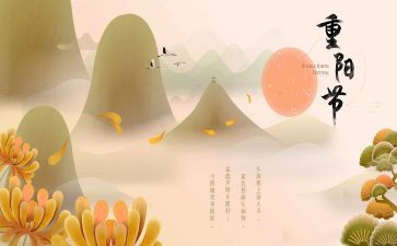 重阳月活动总结模板7篇